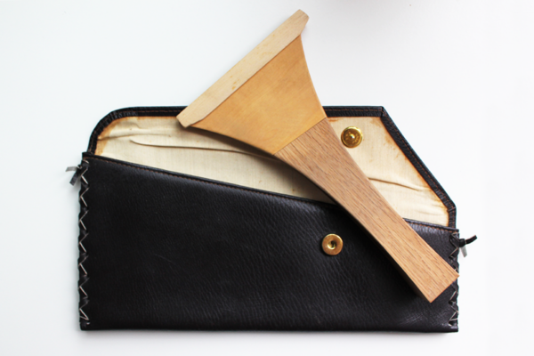 Rare Leather Bachi Clutch