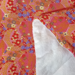 Short Nagabukuro | pink with flowers