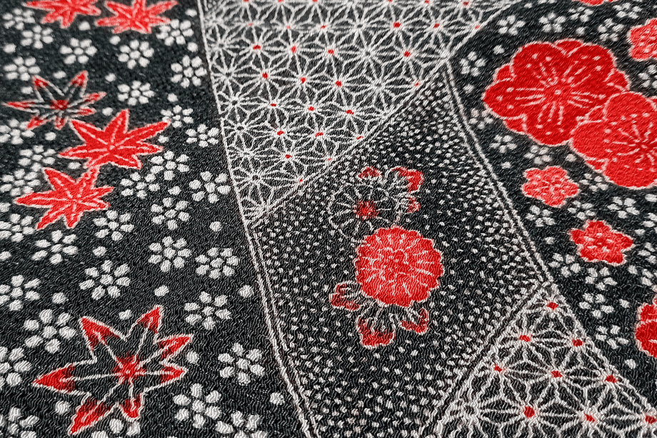 Short Nagabukuro | blue with flowers - Image 2