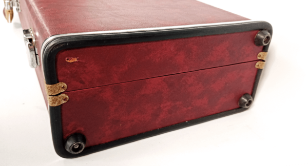 Longcase | mottled red with red velvet - Image 8