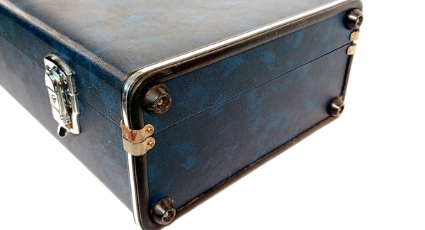 Tsugaru Longcase | mottled blue blue with red velvet - Image 7