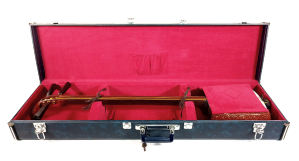 Tsugaru Longcase | mottled blue blue with red velvet - Image 2