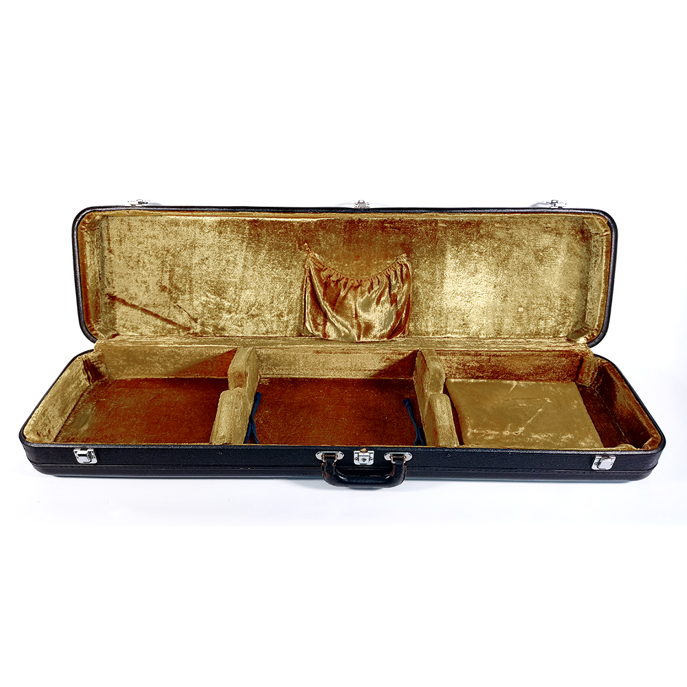 Tsugaru Longcase | Schwarz mit grün-goldenem Samt