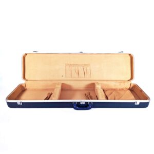 Tsugaru Koffer | Blau mit Gelbem Velours