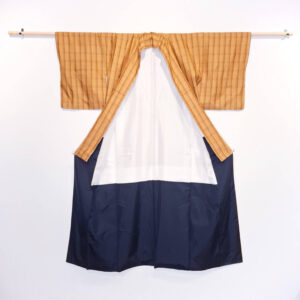 Gelber Tartan Kimono